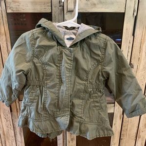 Baby Girl Military Jacket with Gray Lining - 18-24 Months - Old Navy